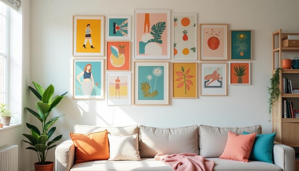 affordable diy gallery wall