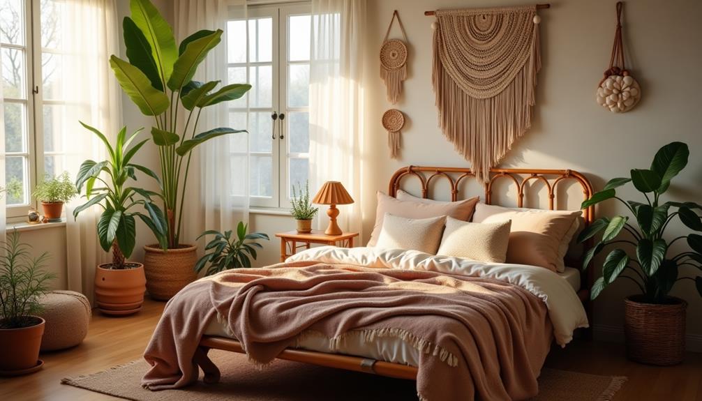 bohemian bedroom styling ideas