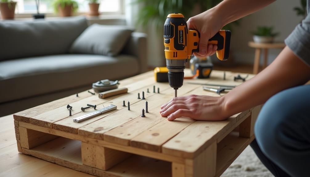 building the dining table