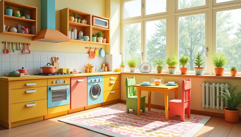 chic child friendly kitchen decor