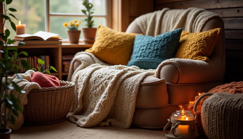 cozy textiles for comfort