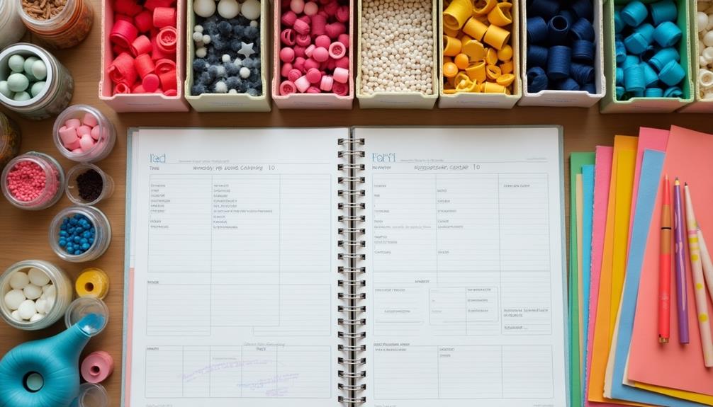 craft supply inventory list