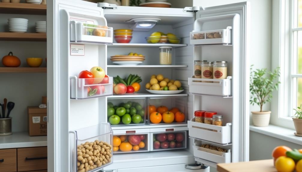 evaluate refrigerator storage capacity