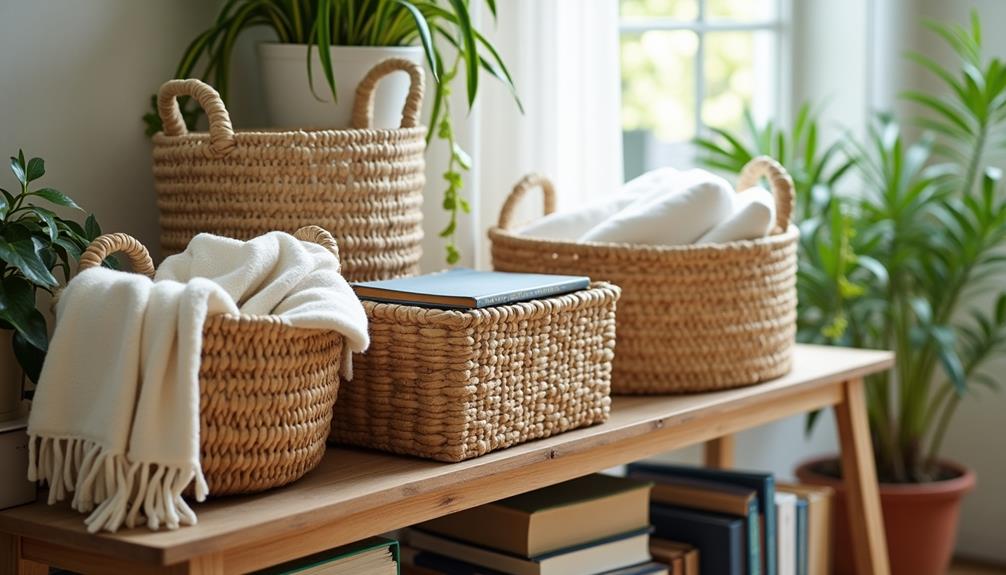 stylish storage with baskets