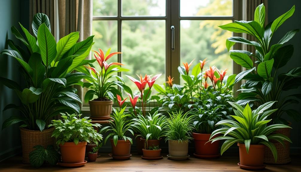 thriving indoor garden plants