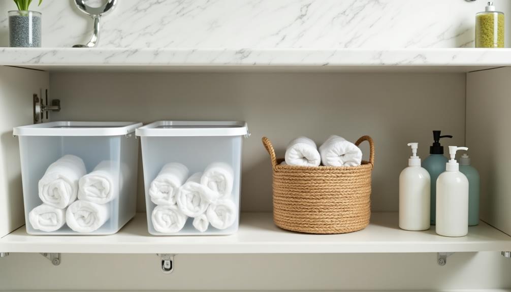 tidy under sink storage