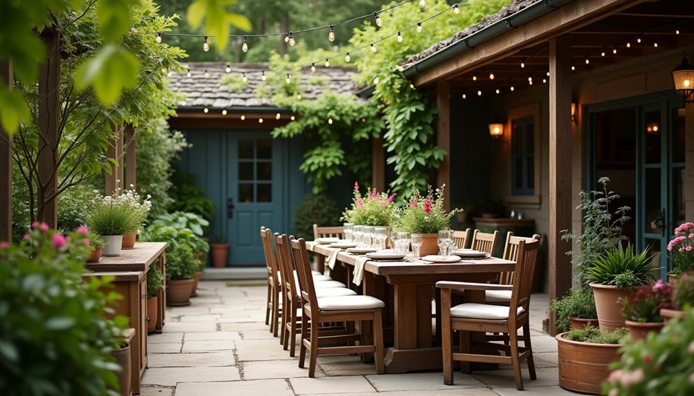 welcoming outdoor living areas